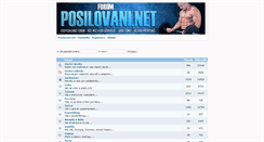 Desktop Screenshot of forum.posilovani.net